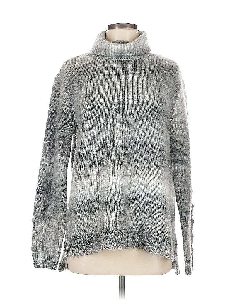 Pre-owned Simply Vera Vera Wang Turtleneck Sweater In Gray