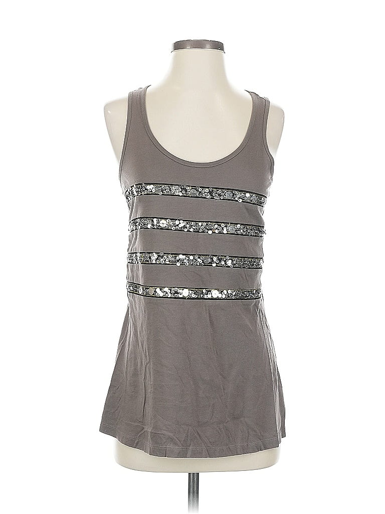 Pre-owned Inc International Concepts Sleeveless Top Brown Halter Neckline Tops