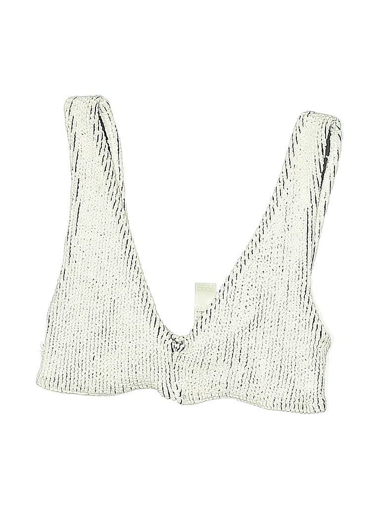 ASOS DESIGN Pre-owned Swimsuit Top Ivory Swimwear In White