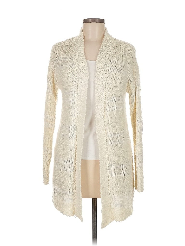 Pre-owned Assorted Brands Cardigan Sweater In White