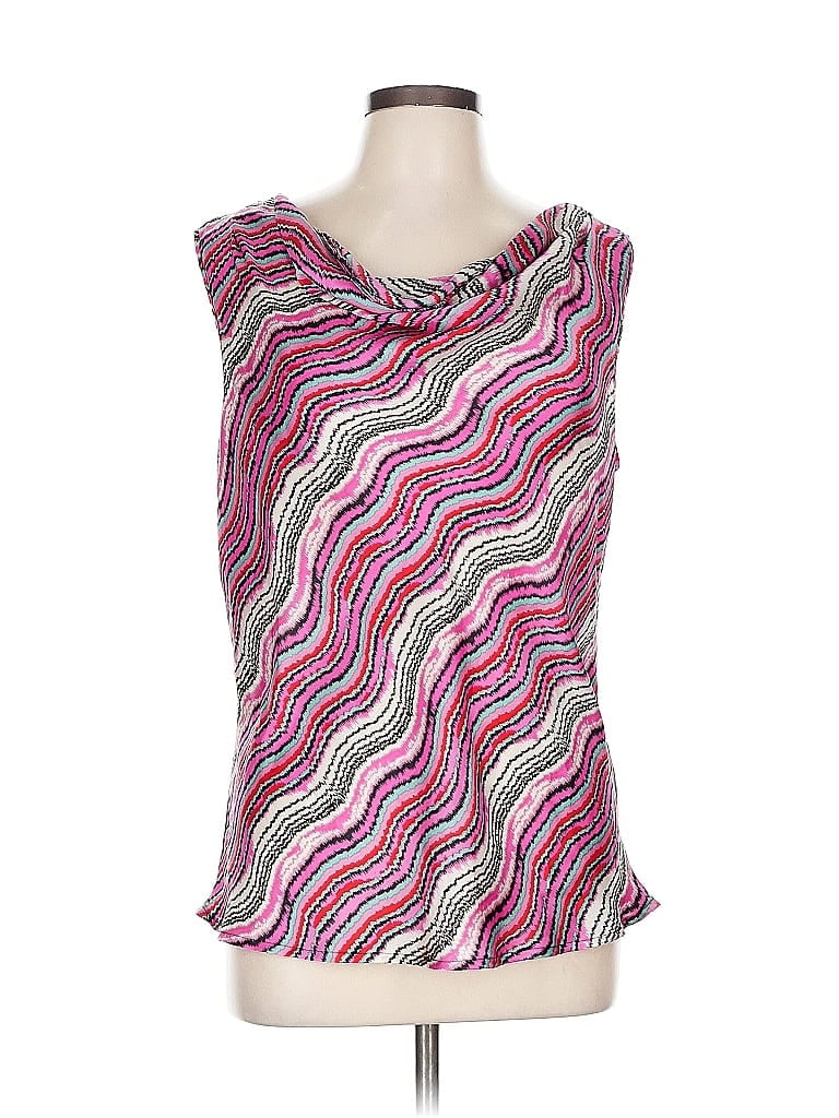 Pre-owned Notations Sleeveless Blouse In Pink