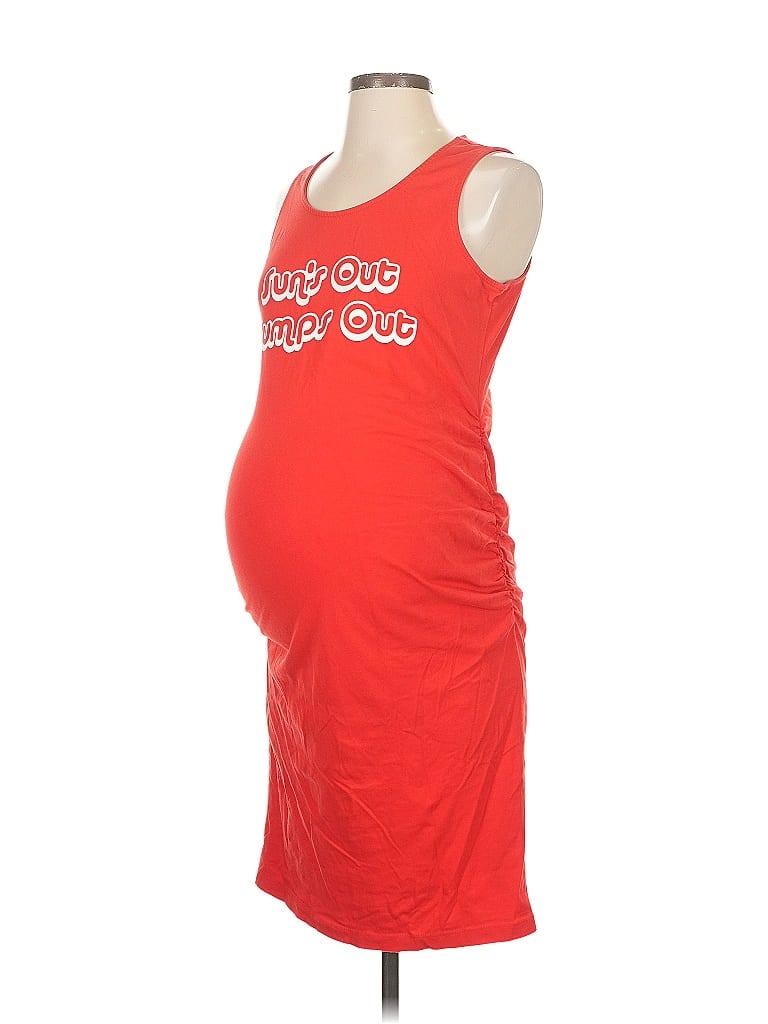 Pre-owned Motherhood Casual Dress In Red
