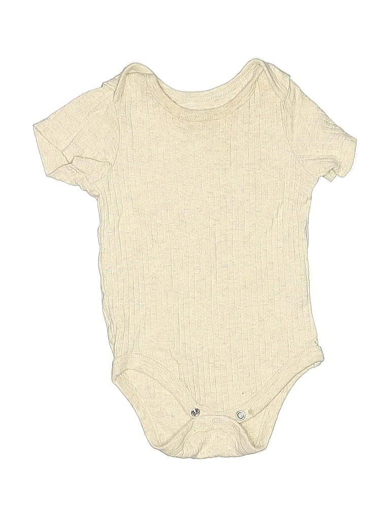 Pre-owned Member's Mark Babies' Short Sleeve Onesie In White