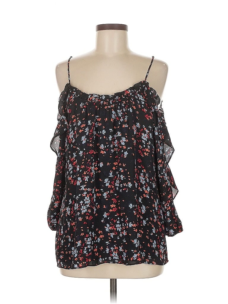 Pre-owned Parker Sleeveless Blouse In Black