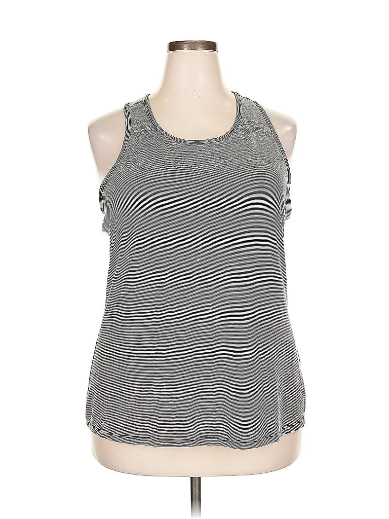 Pre-owned Avia Tank Top Gray Halter Neckline Tops