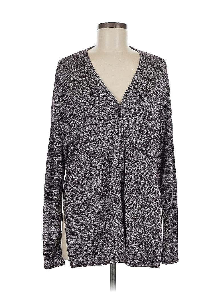 Pre-owned Simply Vera Vera Wang Cardigan Sweater In Gray