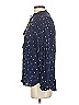 Vanessa Virginia Blue Long Sleeve Blouse Size 4 - photo 5