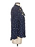 Vanessa Virginia Blue Long Sleeve Blouse Size 4 - photo 4