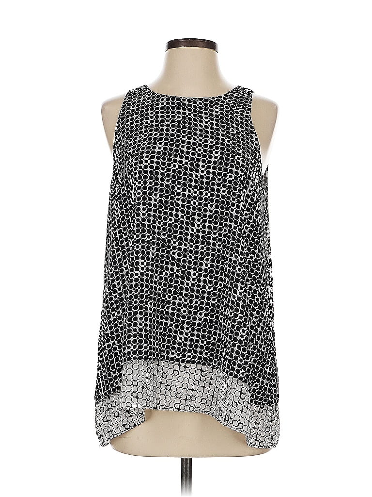 Pre-owned Max Studio Sleeveless Blouse In Silver