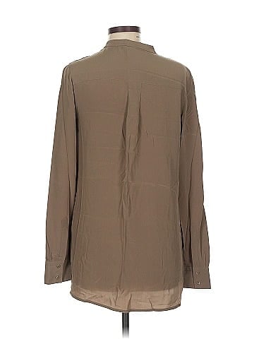 Vince. Long Sleeve Silk Top (view 2)