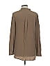 Vince. 100% Silk Brown Long Sleeve Silk Top Size 8 - photo 2