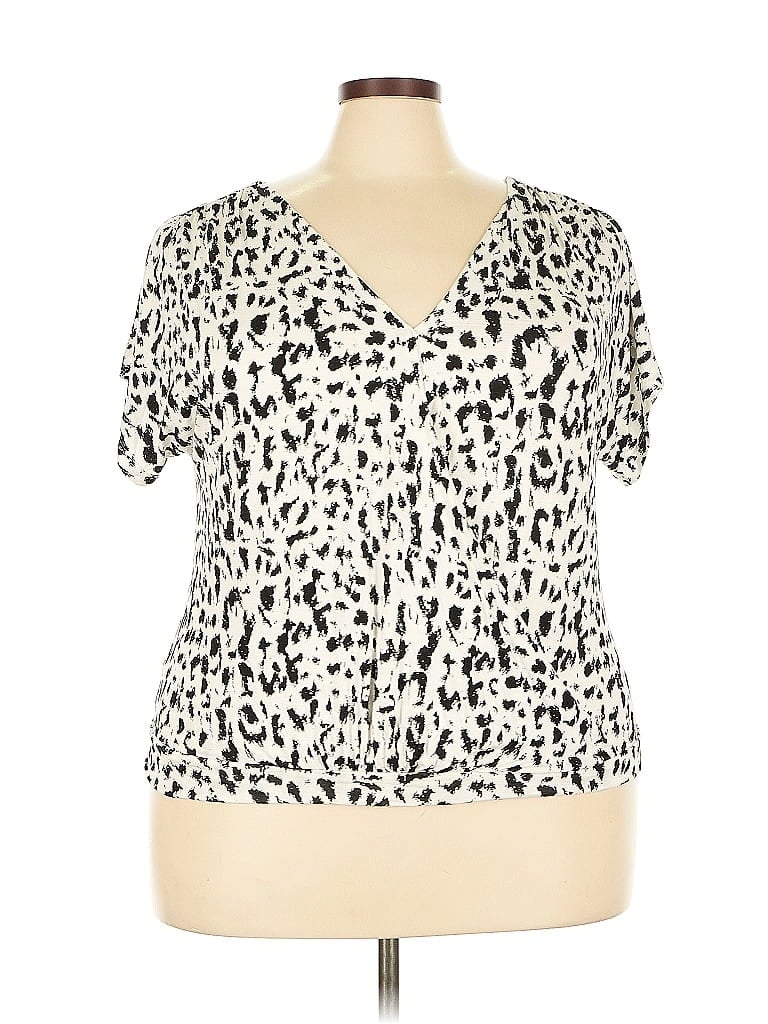 JENNIFER LOPEZ Pre-owned Short Sleeve Blouse In Black