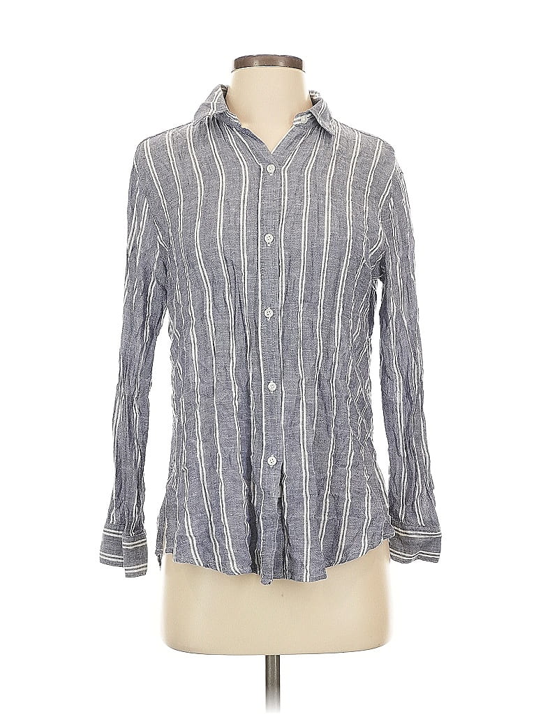 Pre-owned Rails Long Sleeve Button Down Shirt In Gray