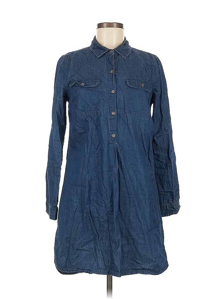 OLD NAVY Pre-owned Long Sleeve Button Down Shirt In Blue