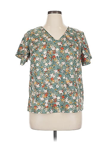Emery Rose Short Sleeve Blouse (view 1)