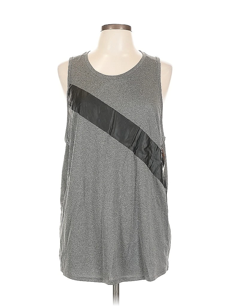 Pre-owned H&m Sport Sleeveless T-shirt In Gray
