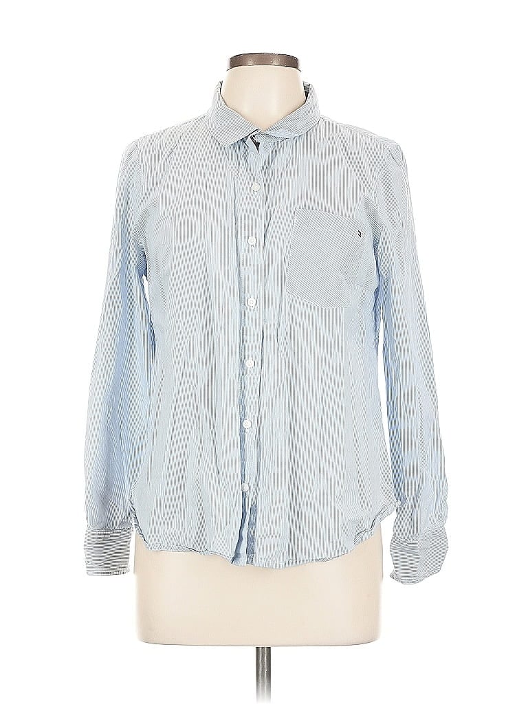 TOMMY HILFIGER Pre-owned Long Sleeve Button Down Shirt In Blue