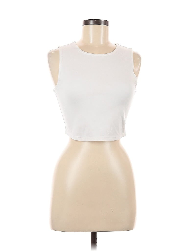 Pre-owned Yogalicious Sleeveless T-shirt In White