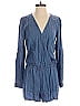 Ann Taylor LOFT 100% Lyocell Solid Blue Romper Size 2 - photo 1