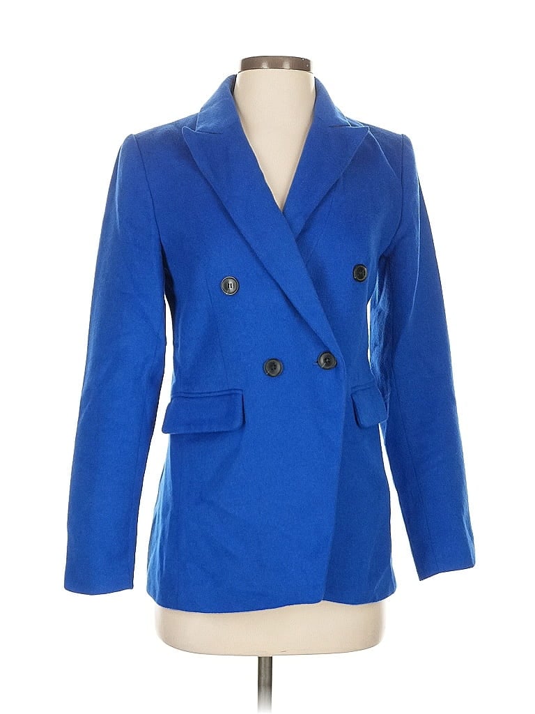 Pre-owned Ann Taylor Loft Blazer Jacket In Blue