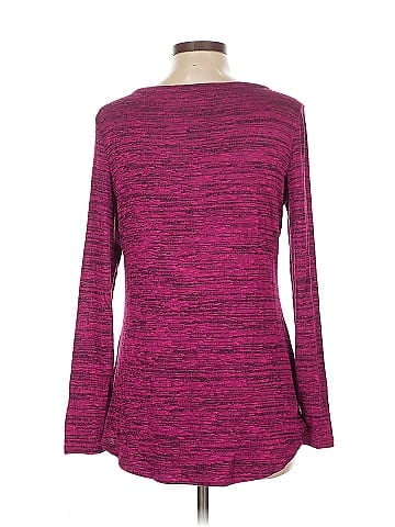 Pink Rose Long Sleeve Henley (view 2)