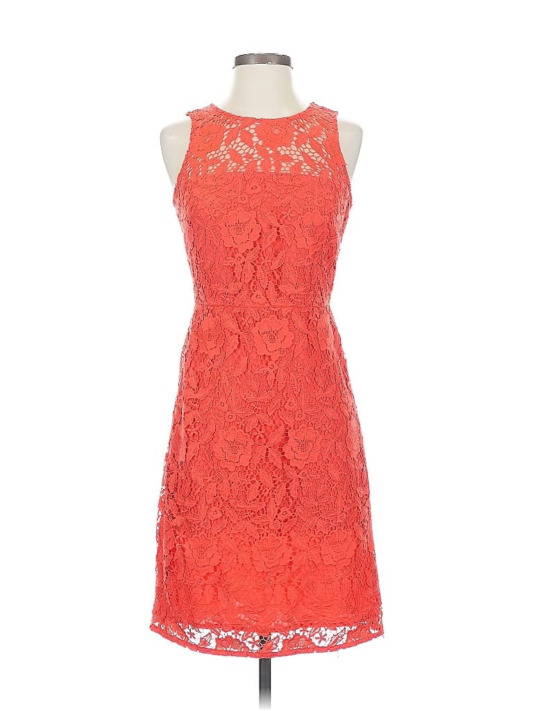 Pre-owned J.crew Collection Cocktail Dress In Orange