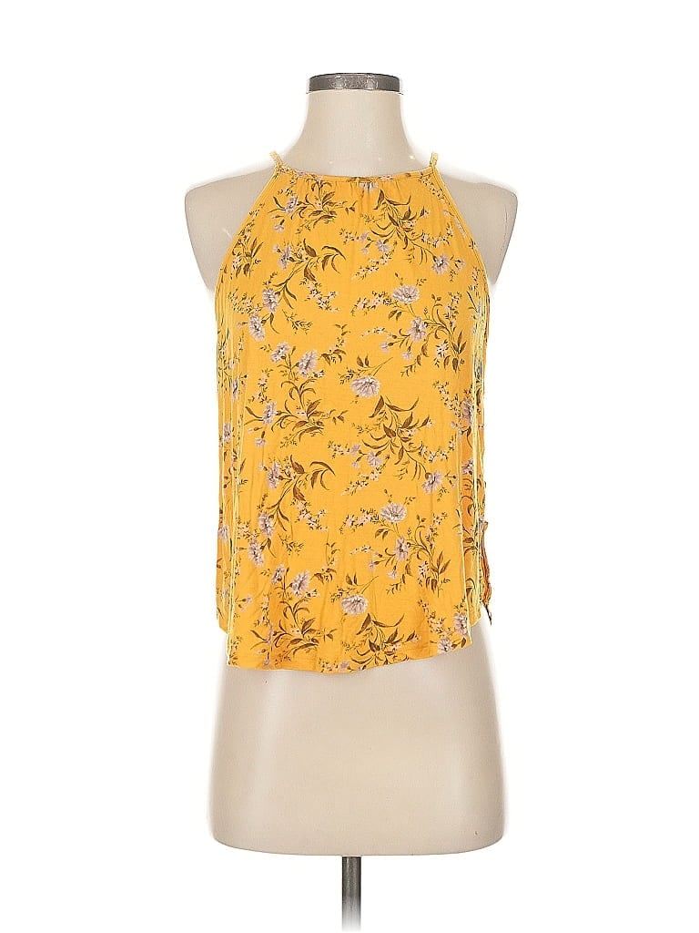AMERICAN EAGLE OUTFITTERS Pre-owned Tank Top Yellow Halter Neckline Tops