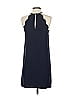 Cooperative 100% Polyester Solid Blue Casual Dress Size S - photo 2