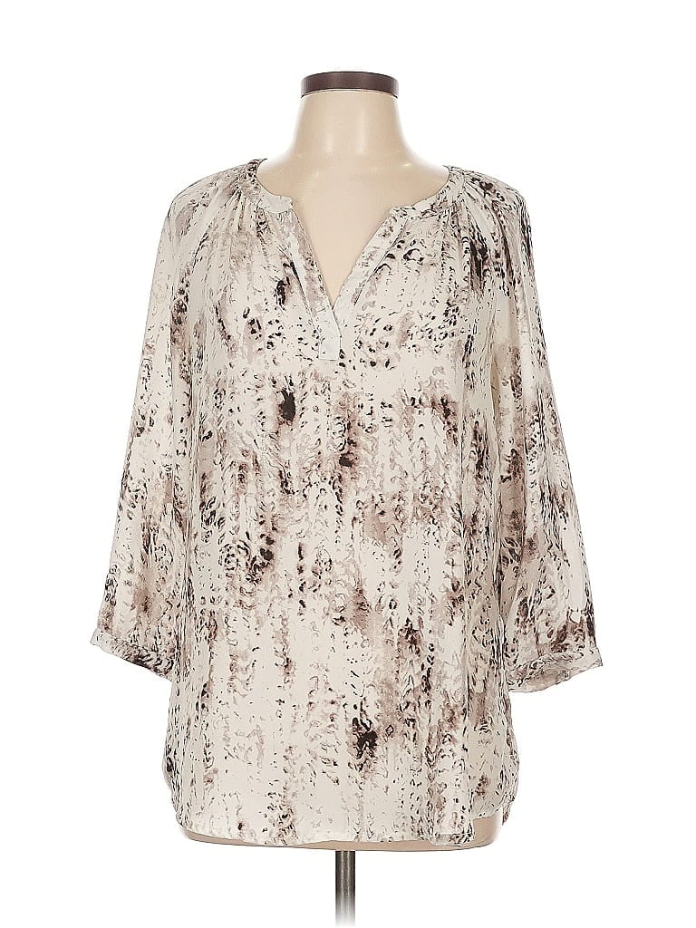 Pre-owned Mercer & Madison 3/4 Sleeve Blouse In White