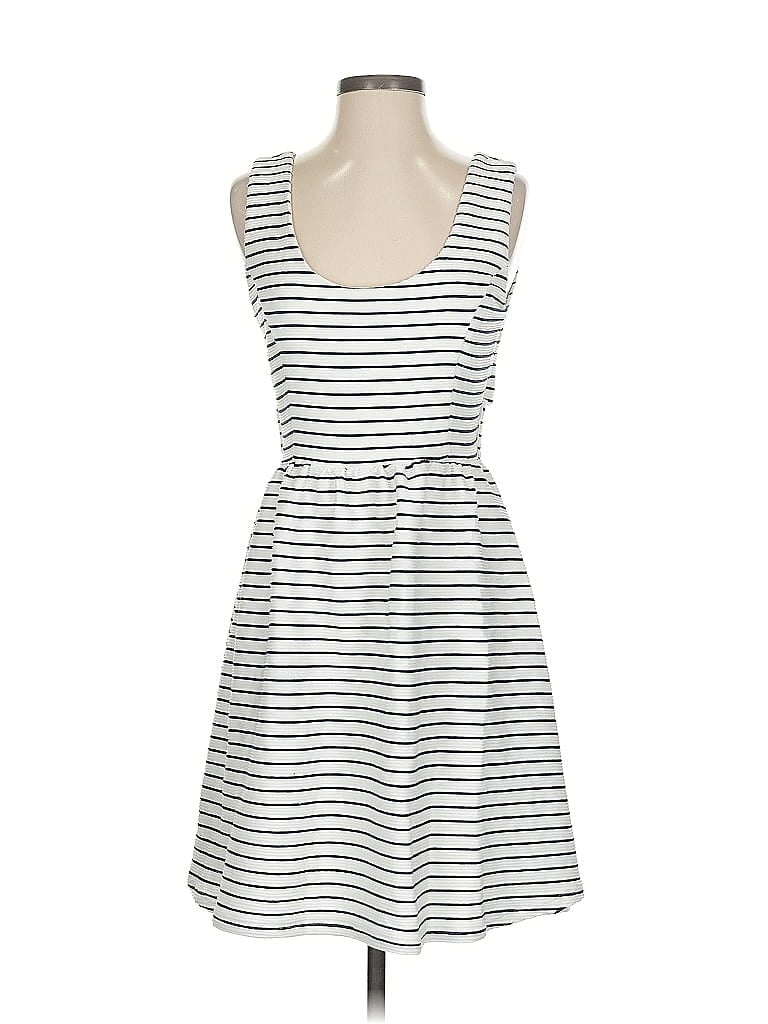 Pre-owned Lc Lauren Conrad Casual Dress In White