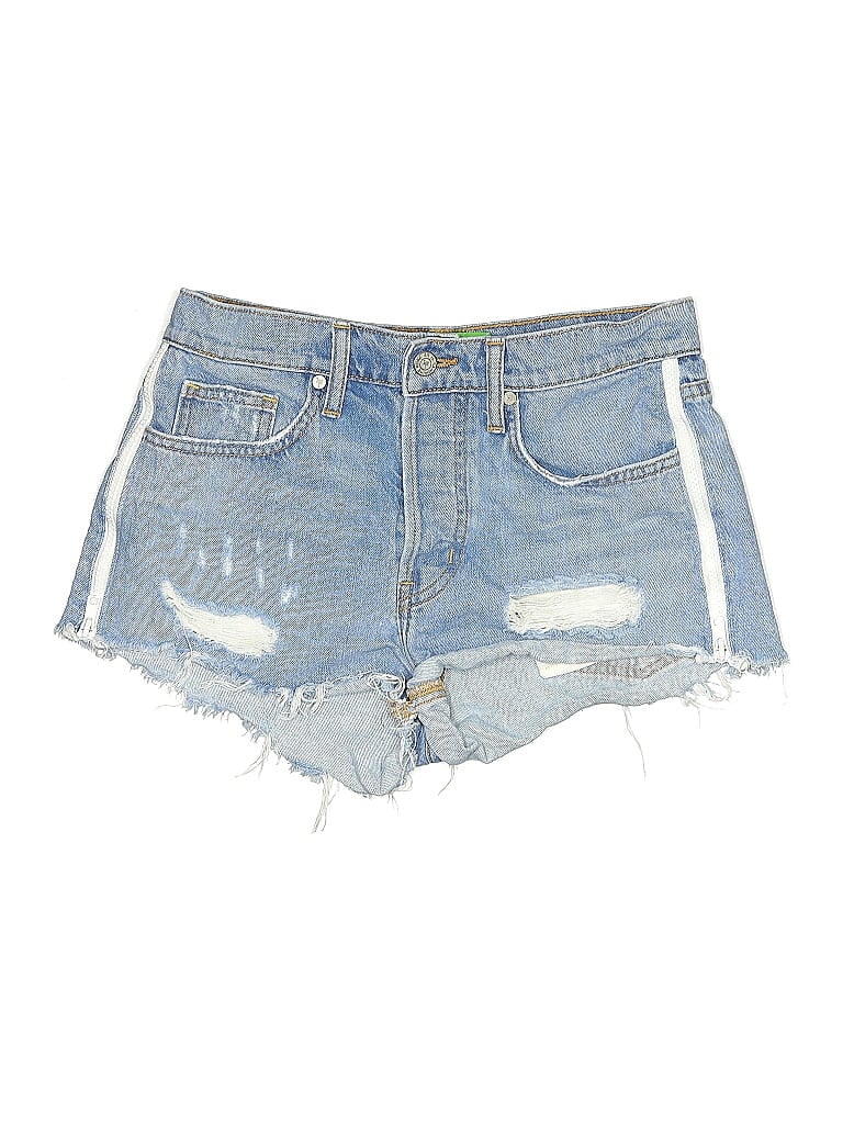 Pre-owned Sr Vs. Sandrine Rose "the Virgin Label" Denim Shorts In Blue