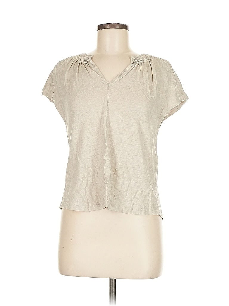 Pre-owned Chico's Short Sleeve T-shirt In White