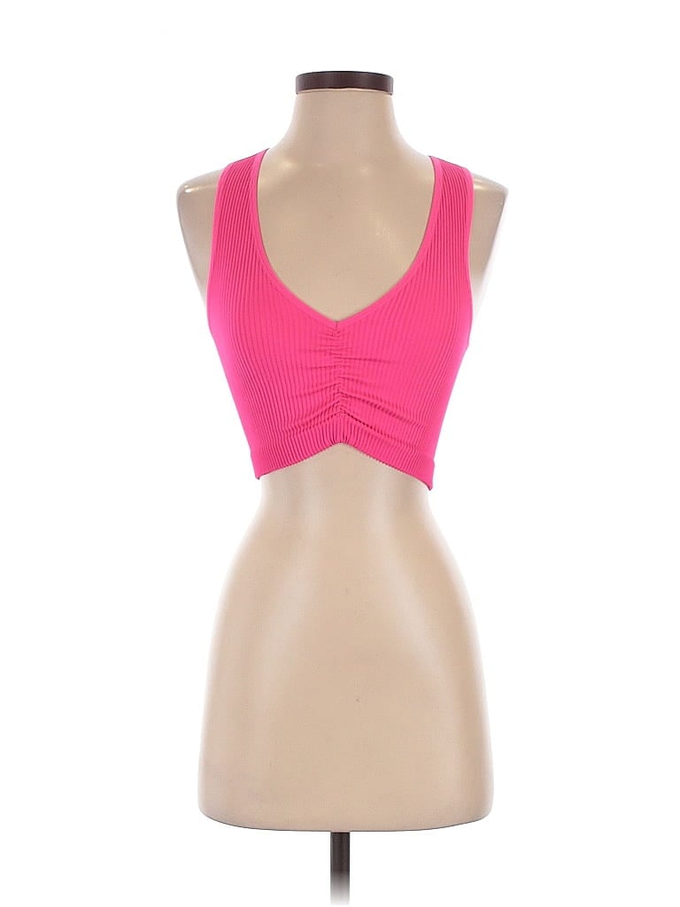 AERIE Pre-owned Tank Top Pink Sweetheart Neckline Tops