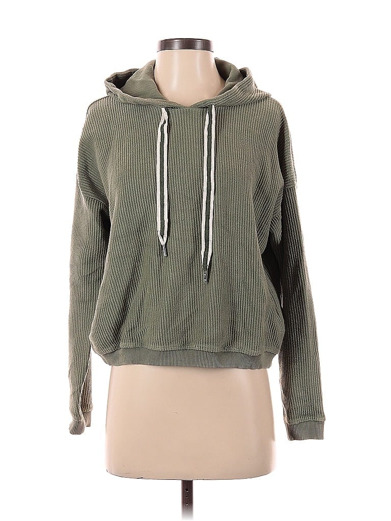 Pre-owned Aerie Pullover Hoodie In Green