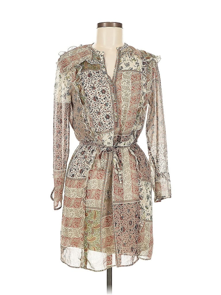 Pre-owned Zara Basic Cocktail Dress In Brown