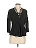 IRO Black 3/4 Sleeve Blouse Size EU (FR) 38 / US 6 - photo 1