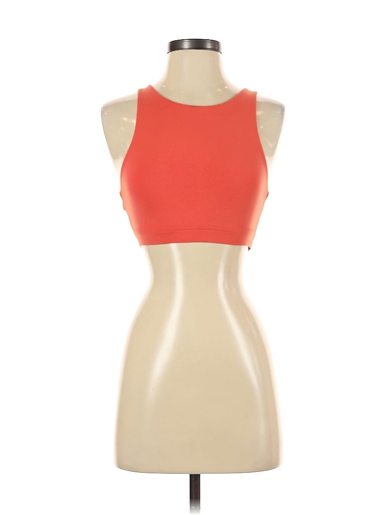 Pre-owned Aerie Tank Top Orange Halter Neckline Tops