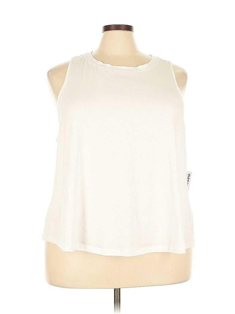 Pre-owned Active By Old Navy Sleeveless T-shirt In White