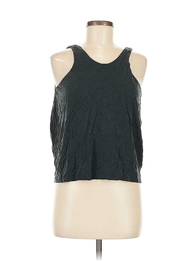 H&M Pre-owned Sleeveless Top Black Halter Neckline Tops