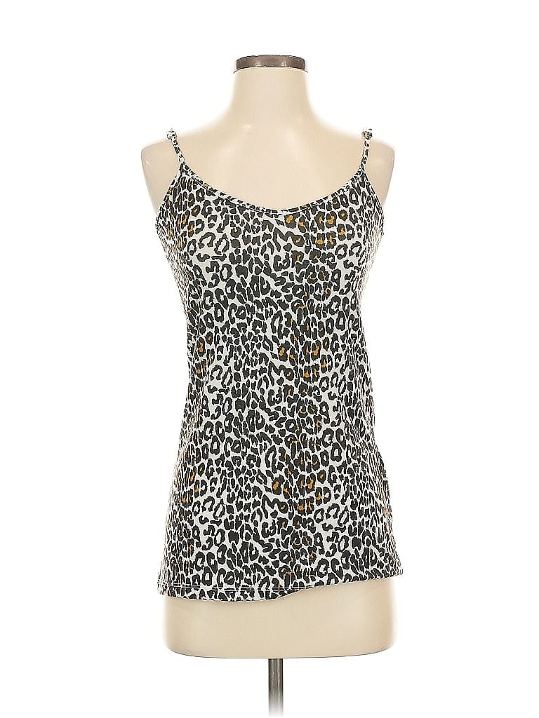 Pre-owned Assorted Brands Tank Top Silver Strapless Neckline Tops