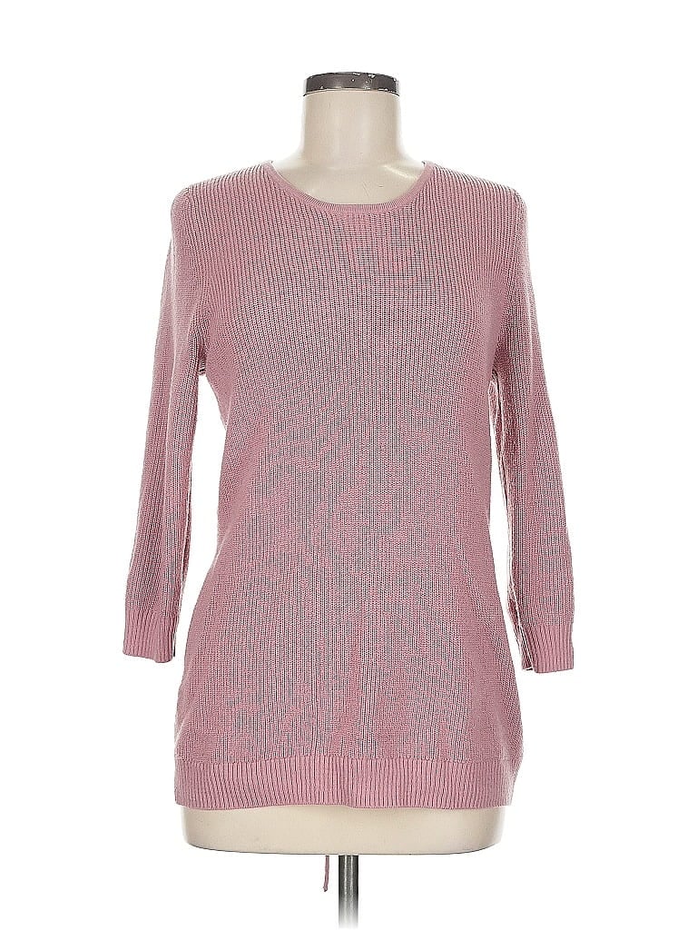 Pre-owned Soho Jeans New York & Company 3/4 Sleeve Top In Pink