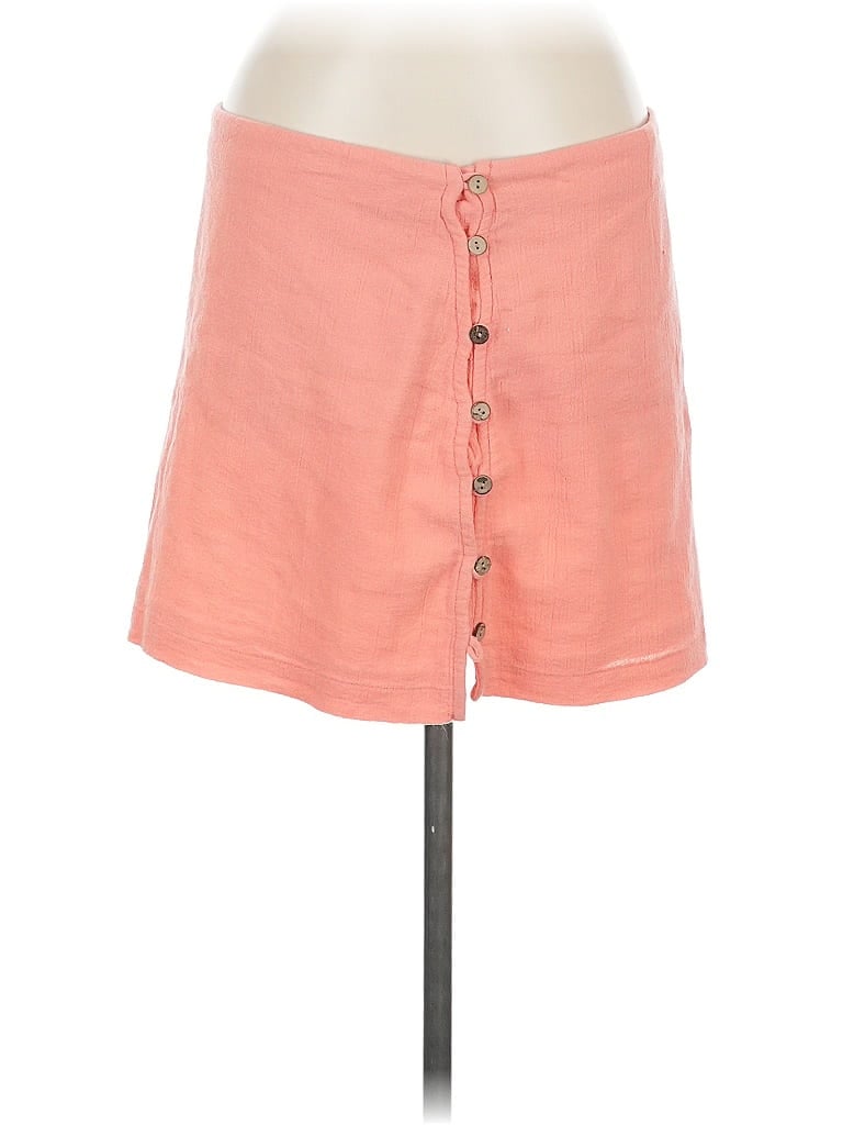 Pre-owned Intimately By Free People Casual Skirt In Orange