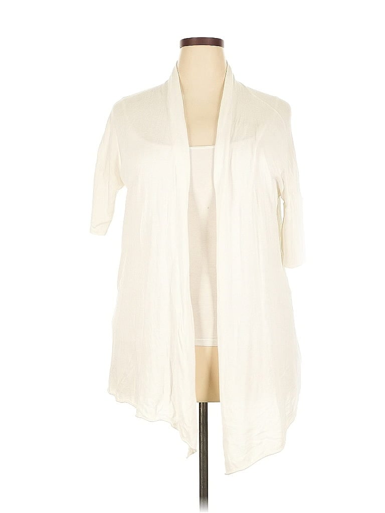 Pre-owned Old Navy Cardigan Sweater In White