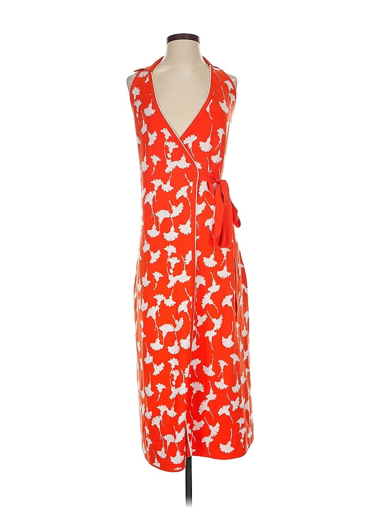 Pre-owned Diane Von Furstenburg For Target Casual Dress In Orange