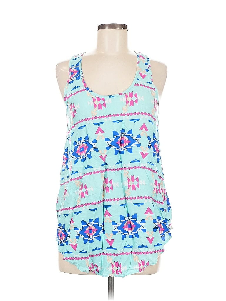 Click to view more detailed imagery on our partner's website Pre-owned Everly Sleeveless Blouse In Blue