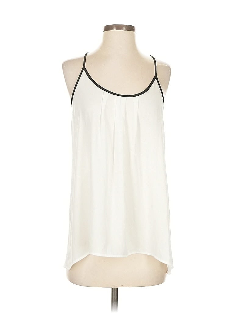 Pre-owned Ro & De Sleeveless Blouse In White