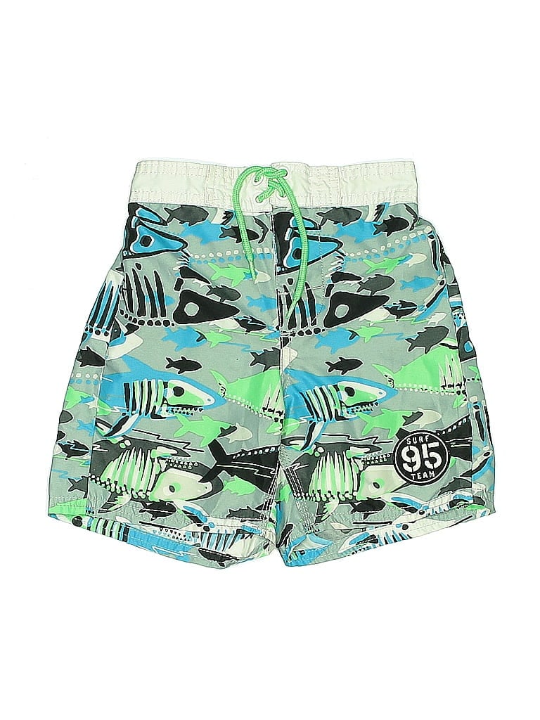 Pre-owned Oshkosh B'gosh Kids' Board Shorts In Green