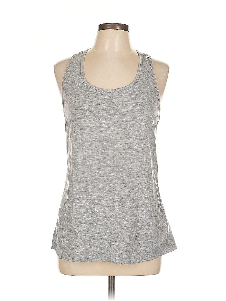 Pre-owned Amazon Essentials Sleeveless Top Gray Halter Neckline Tops