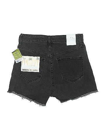 Criss Cross Denim Shorts (view 2)