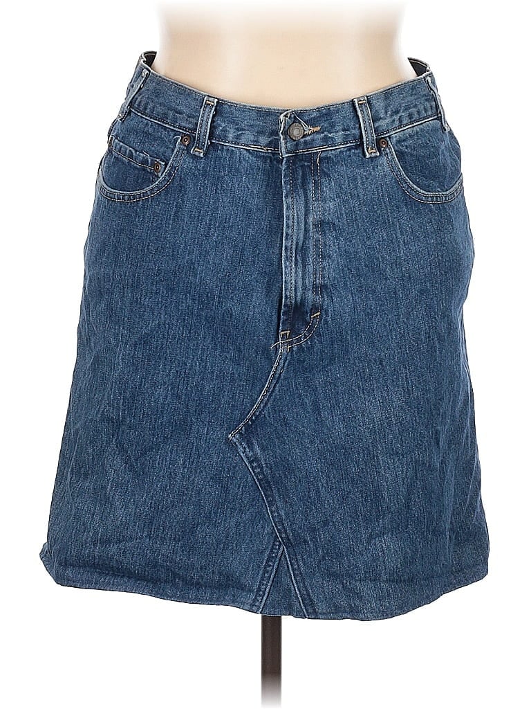 Pre-owned Unbranded Denim Skirt In Blue